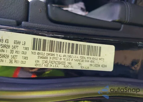 2019 Jeep Grand Cherokee Altitude 4X4 from USA, damaged, VIN 1C4RJFAG7KC564555